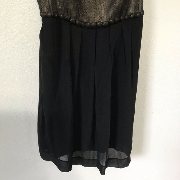 Miss me Black Silk w/ Studs & Sequins Chiffon D55 - Picture 3 of 6